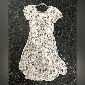 Flower dress with open side